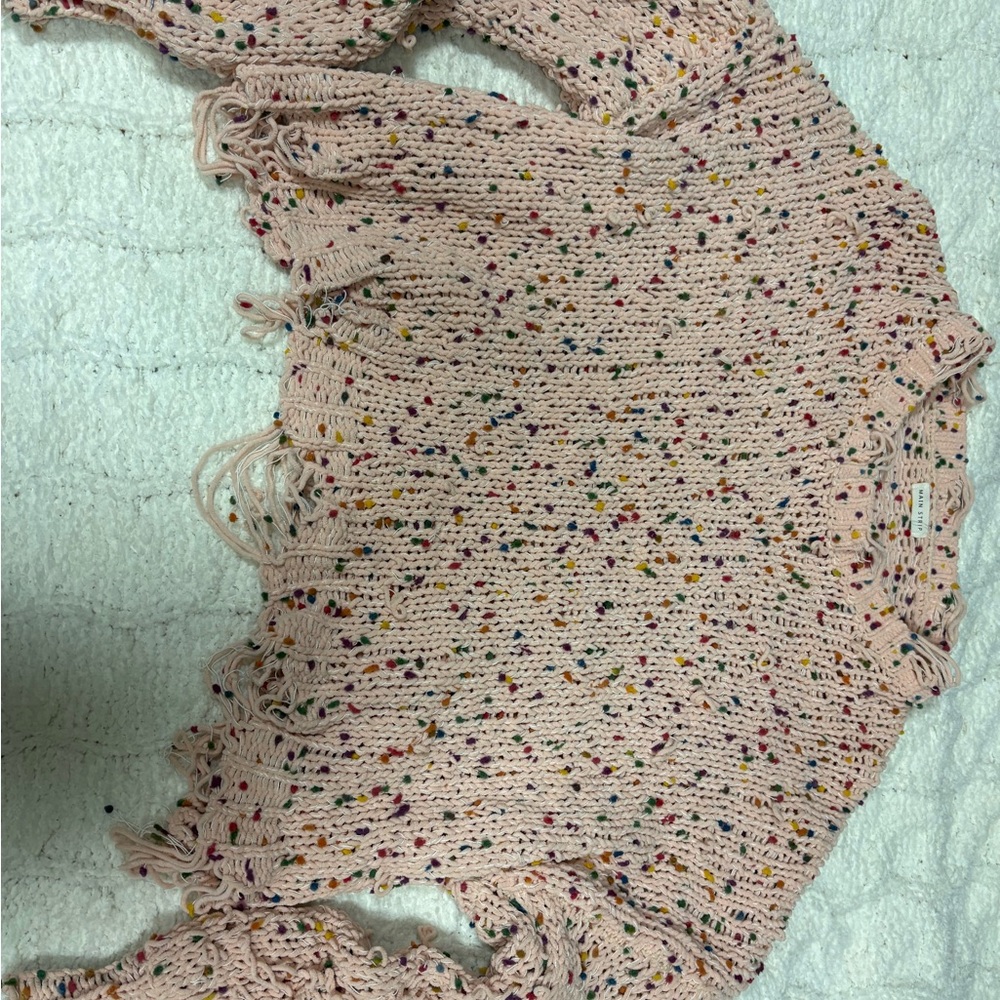 Main Strip Pink Multicolor Knit Sweater - Picture 2 of 3